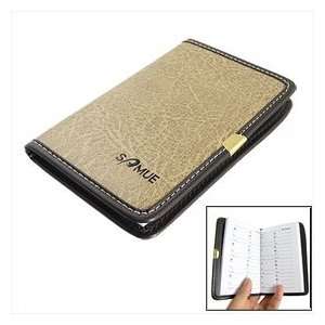   Leather Cover Phone Number E mail Pocket Book Brown: Office Products