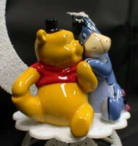   Bride & Winnie the Pooh Groom Wedding Cake Topper Horse top  