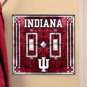  Indiana Art Glass Lightswitch Cover (Double): Sports 