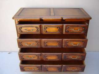 Great French country walnut wood chest # as/946  