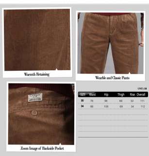 INVERSE] Mens Corduroy Pants Cotton Pleat Relaxed Trousers Free 