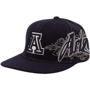 com Top of the World Arizona Wildcats Navy Blue Quake 1 Fit Flex Hat 