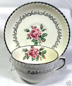 SOVEREIGN POTTERS ROSE OF TRALEE TEACUP & SAUCER  
