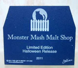 CATS MEOW Monster Mash Malt Shop 2011 HALLOWEEN 11632  