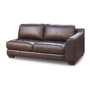  Zen Right Facing One Armed All Leather Sofa