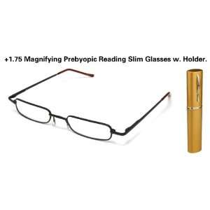  Rosallini +1.75 Magnifying Prebyopic Reading Glasses Black 