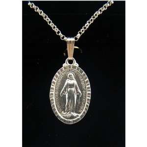  Oval Blessed Virgin Mary Medal (Miraculous Medal) Jewelry