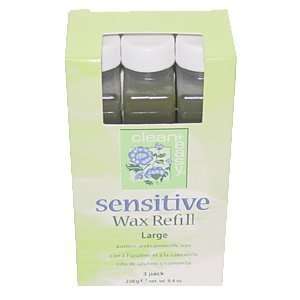  Clean & Easy Wax Refill 3 pack Sensitive * Large Beauty