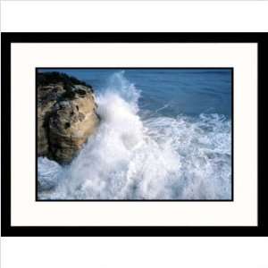  Waves Crashing Against Rocks Framed Photograph Frame 
