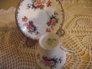 AYNSLEY BONE CHINA TEA CUP & SAUCER NUMBERED 31 2751 EX  