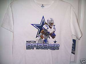 MARION BARBER Dallas Cowboys Shirt Boys Large 14/16 NWT  