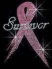 breast cancer pink ribbon appliques  