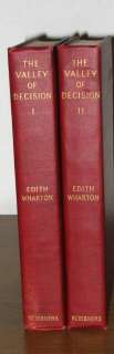 THE VALLEY OF DECISION Edith Wharton First 1st Edition  