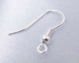 FREE S&H 1000 pcs earring wire silver plated hooks  