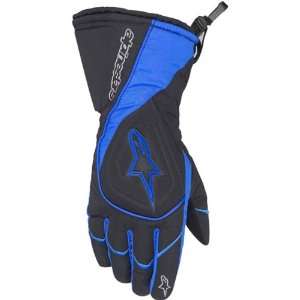   Drystar Mens Waterproof Road Race Motorcycle Gloves   Blue / Large