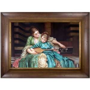   YK89794B WW54 The Music Lesson Framed Oil Painting