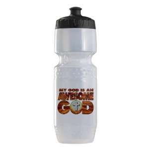  Trek Water Bottle Clear Blk My God Is An Awesome God 