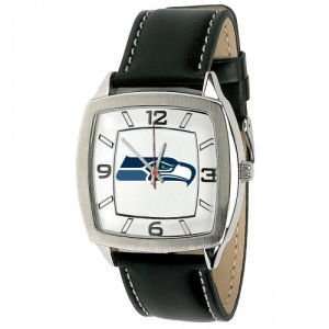  Seattle Seahawks Retro Leather Watch: Sports & Outdoors