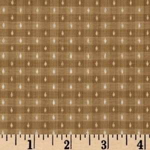   Canyon Sweet Yarn Dyed Cotton Woven Dot Plaid Brown Fabric By The Yard