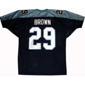  Chris Brown Autographed Jersey   Blue: Sports & Outdoors