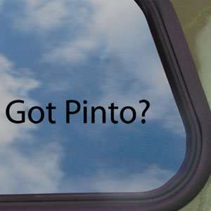   Got Pinto? Black Decal Horse Breed Pony Window Sticker: Home & Kitchen