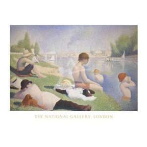  Bathers at Asnieres   Poster by Georges Seurat (32x24 