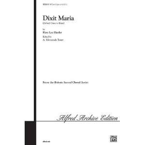  Dixit Maria (Gabriel Came to Mary) Choral Octavo Sports 