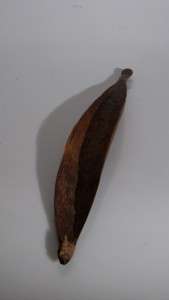 ABORIGINAL WOOMERA (SPEAR THROWER) FROM CENTRAL AUSTRALIA. WELL CARVED 