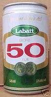 LABATT 50 ALE BIERE 341ml Beer Can, Montreal, CANADA 5%  