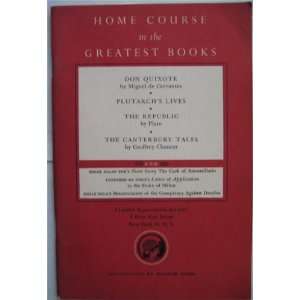   Greatest Books) Plato, Geoffrey Chaucer Miguel de Cervantes Books