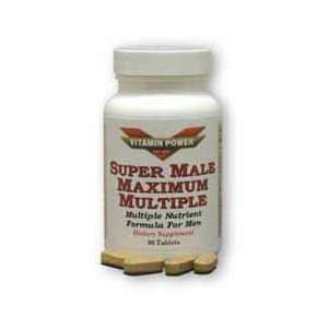 Super Male Maximum Multiple, Supplement for Men, 90 Tablets per Bottle 