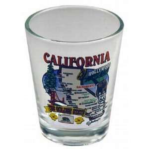  California State Elements Map Shot Glass: Kitchen & Dining