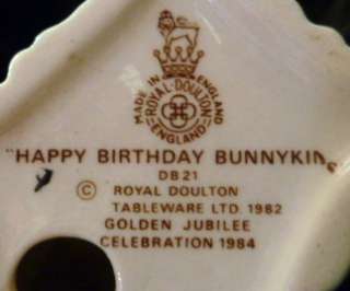 Royal Doulton Happy Birthday Bunnykins Figure DB 21  