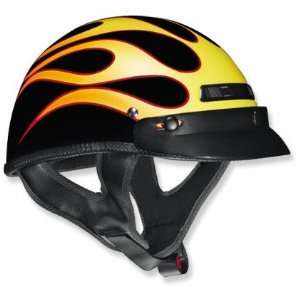  Vega XTS DOT Vented Motorcycle Half Helmet with 3 Snap 