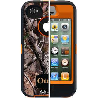 OtterBox Defender Blaze Orange /AP Realtree Camo Cover Case for iPhone 