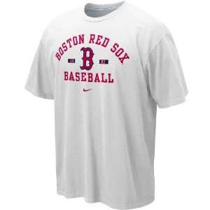   : Nike Boston Red Sox White Safety Squeeze T shirt: Sports & Outdoors