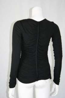 NWT Bailey 44 Addicted to Love Zip Front Top Black M  
