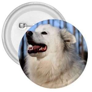  American Eskimo Dog 3in Button E0011: Everything Else