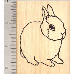  Large Dwarf Rabbit rubber stamp: Arts, Crafts & Sewing