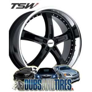    19 Inch 19x8 TSW wheels JARAMA Gloss Black wheels rims Automotive