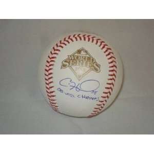 Cole Hamels Signed Ball   08 WS Champs   Autographed Baseballs