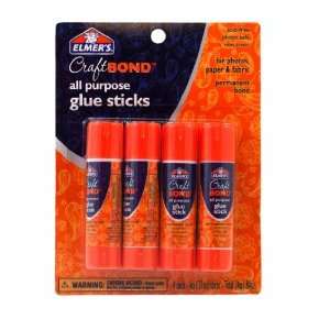 Elmers E4018 CraftBond All Purpose Glue Sticks, 4 Sticks per Pack, 6 