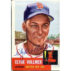  Clyde Vollmer Autographed 1953 Topps Card: Everything Else