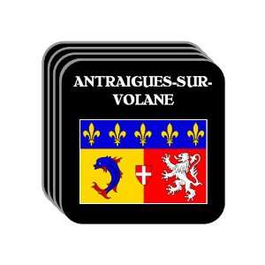 Rhone Alpes   ANTRAIGUES SUR VOLANE Set of 4 Mini Mousepad Coasters