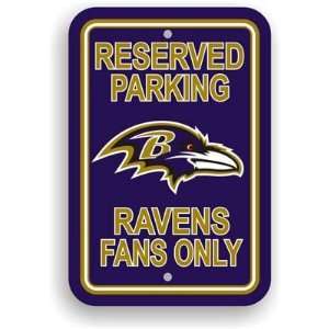    Baltimore Ravens 12 x 18 Plastic Parking Sign