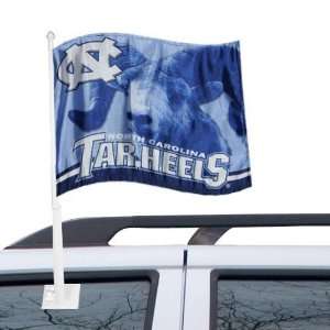   North Carolina Tar Heels (UNC) Realistic Mascot Car Flag Automotive