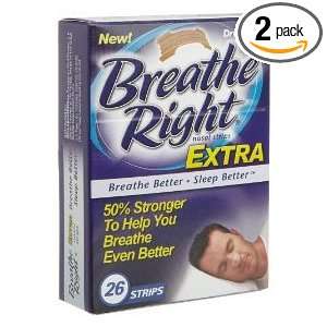 Breathe Right Nasal Strips, Extra, 26 Count Box (2 Pack)