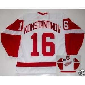  VLADIMIR KONSTANTINOV Red Wings Jersey 1995 CUP PATCH   XX 