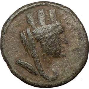 TARSUS Cilicia Antiochus IV Ancient Rare Greek Coin TYCHE LUCK SANDAN 