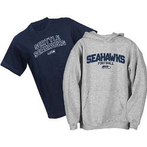  Seattle Seahawks NFL Youth Belly Banded Hooded Sweatshirt and T 